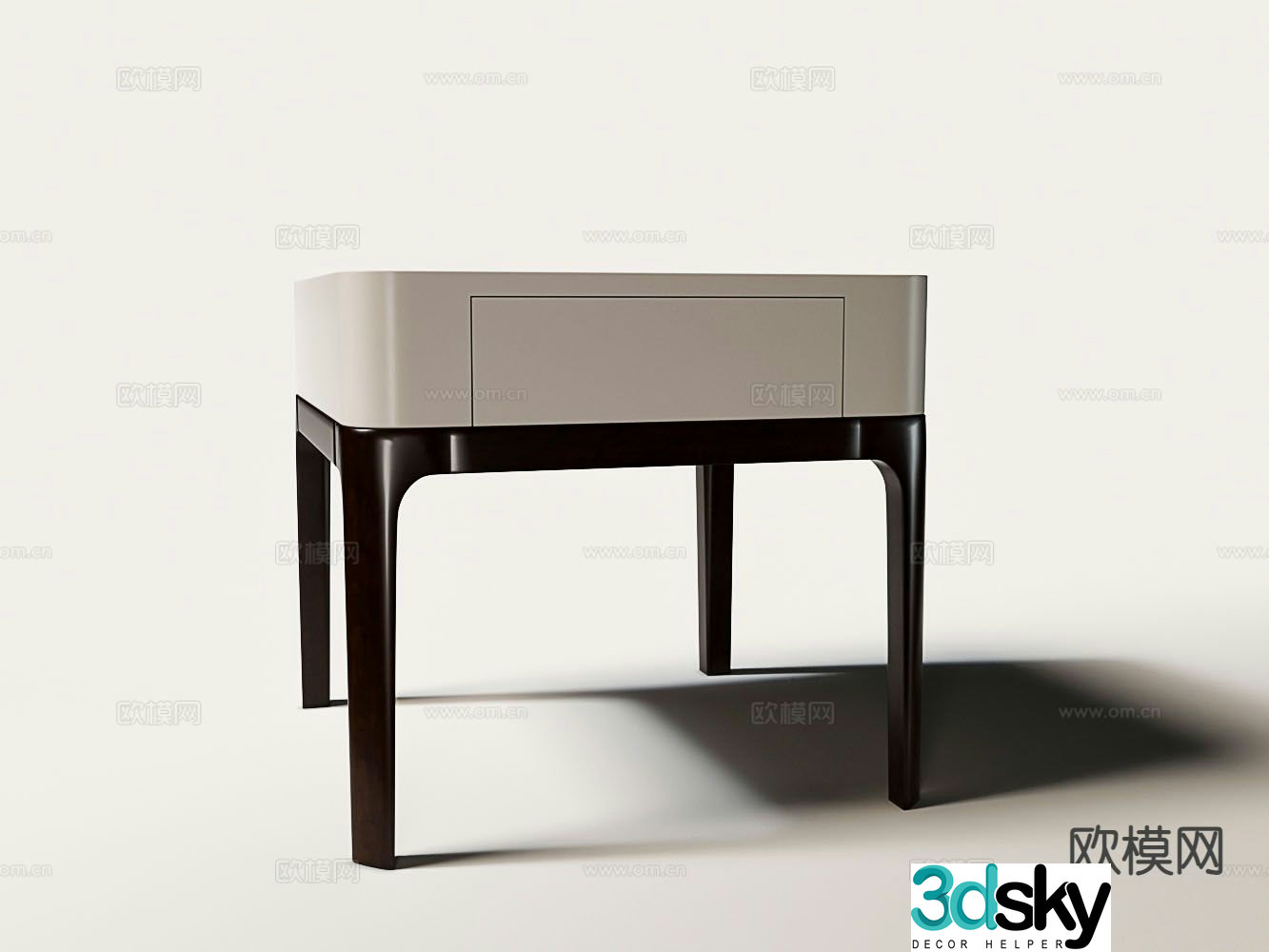 Modern bedside table 3d model