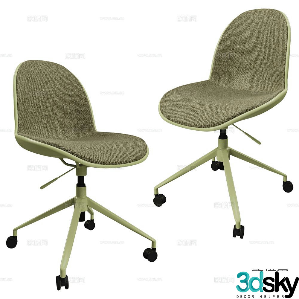 Zuiver Group staff chair office chair 3d model