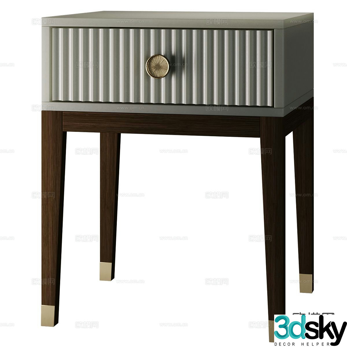Modern bedside table 3d model