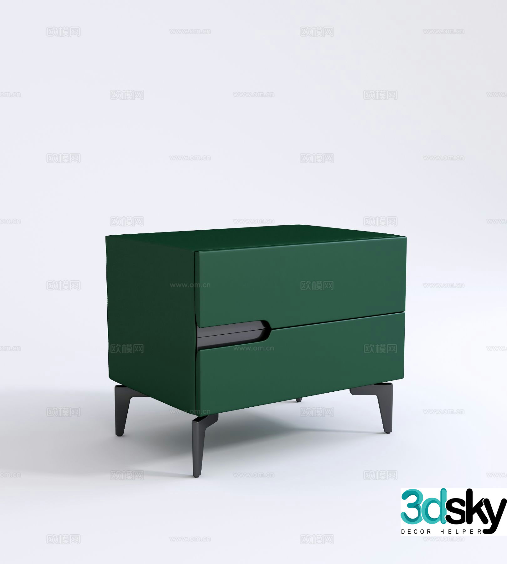 Modern bedside table 3d model