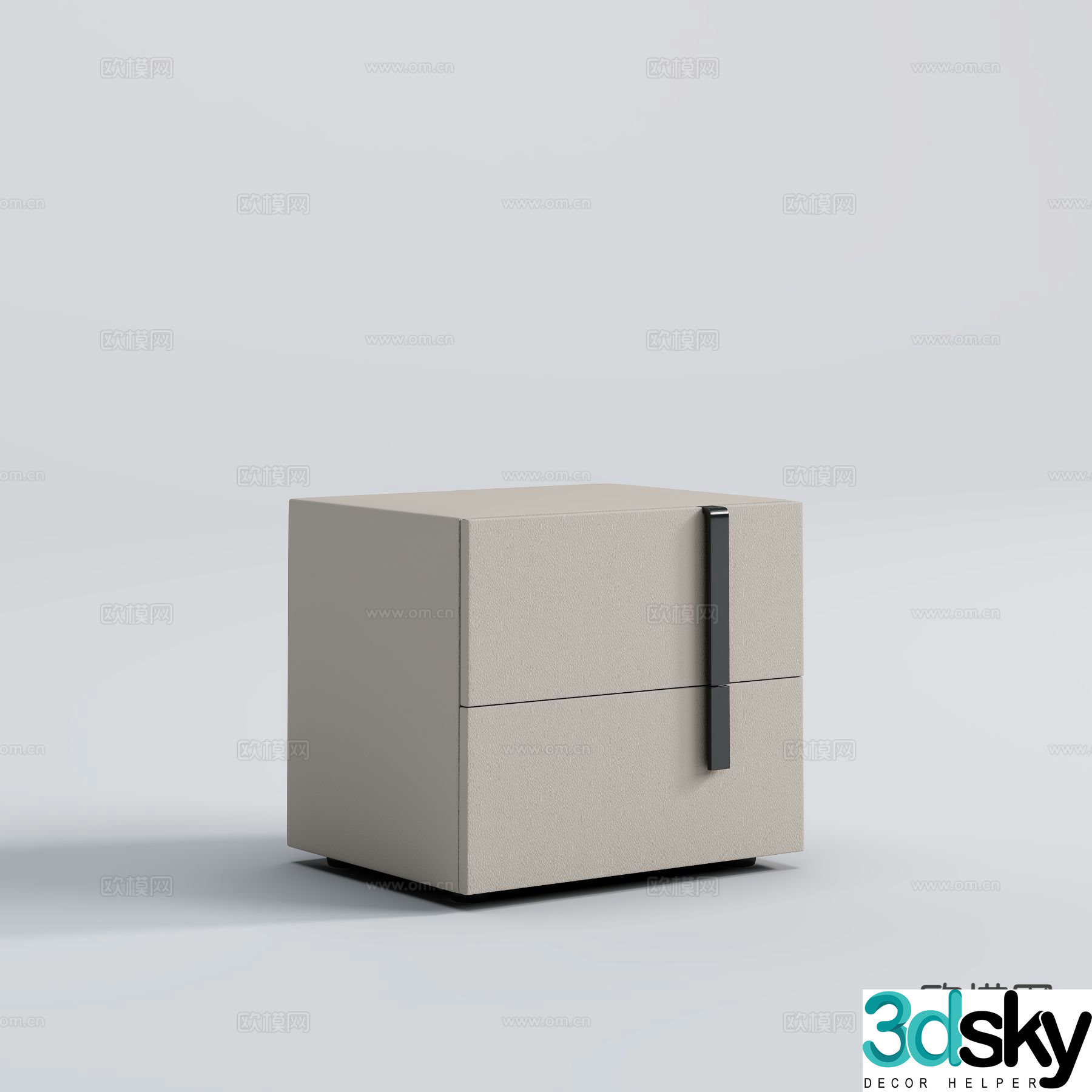 Modern bedside table 3d model