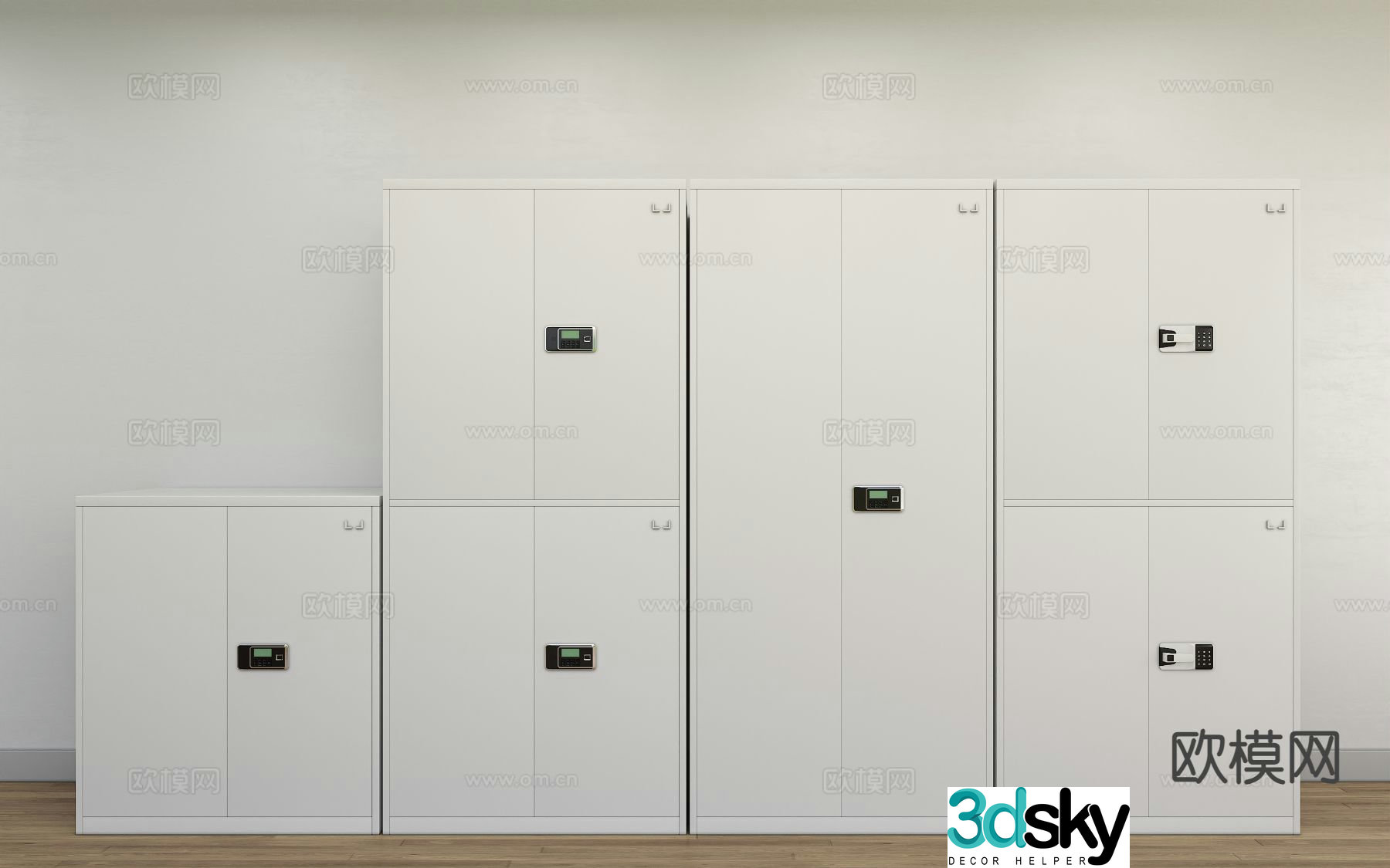 File cabinet steel bookcase password cabinet security cabinet 3d model
