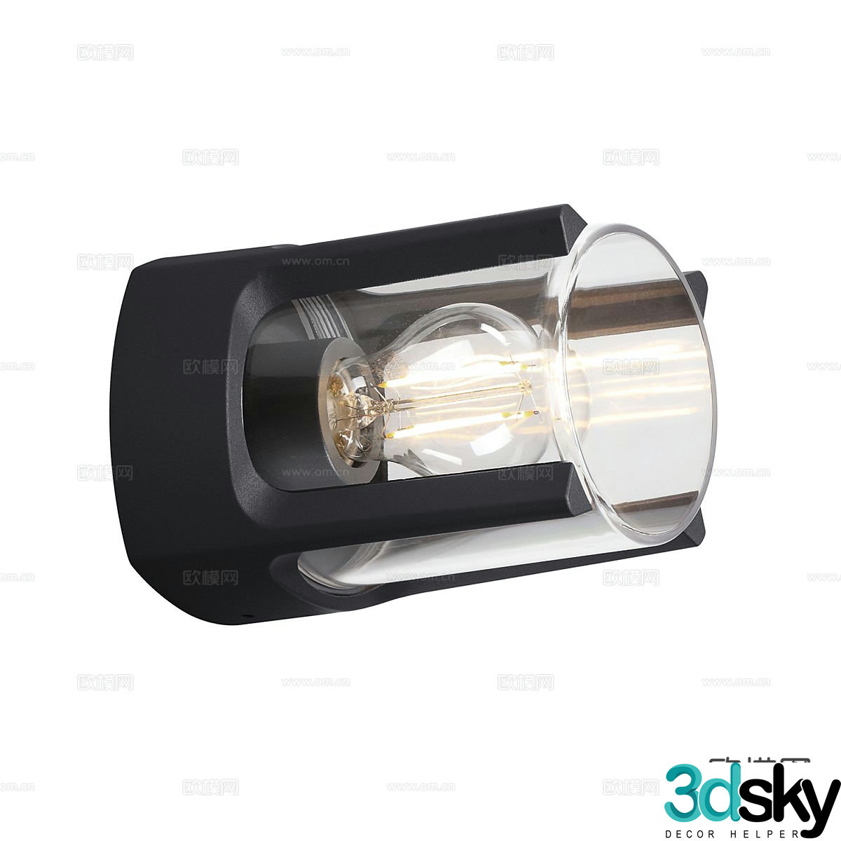 Modern wall light 3d model