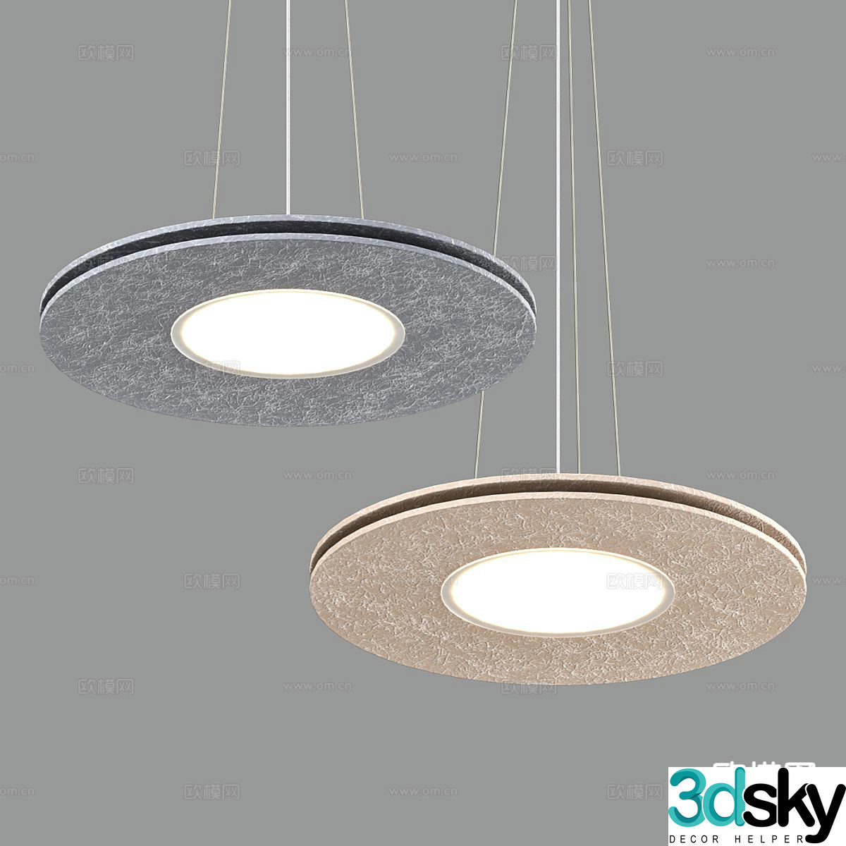 Modern chandelier 3d model