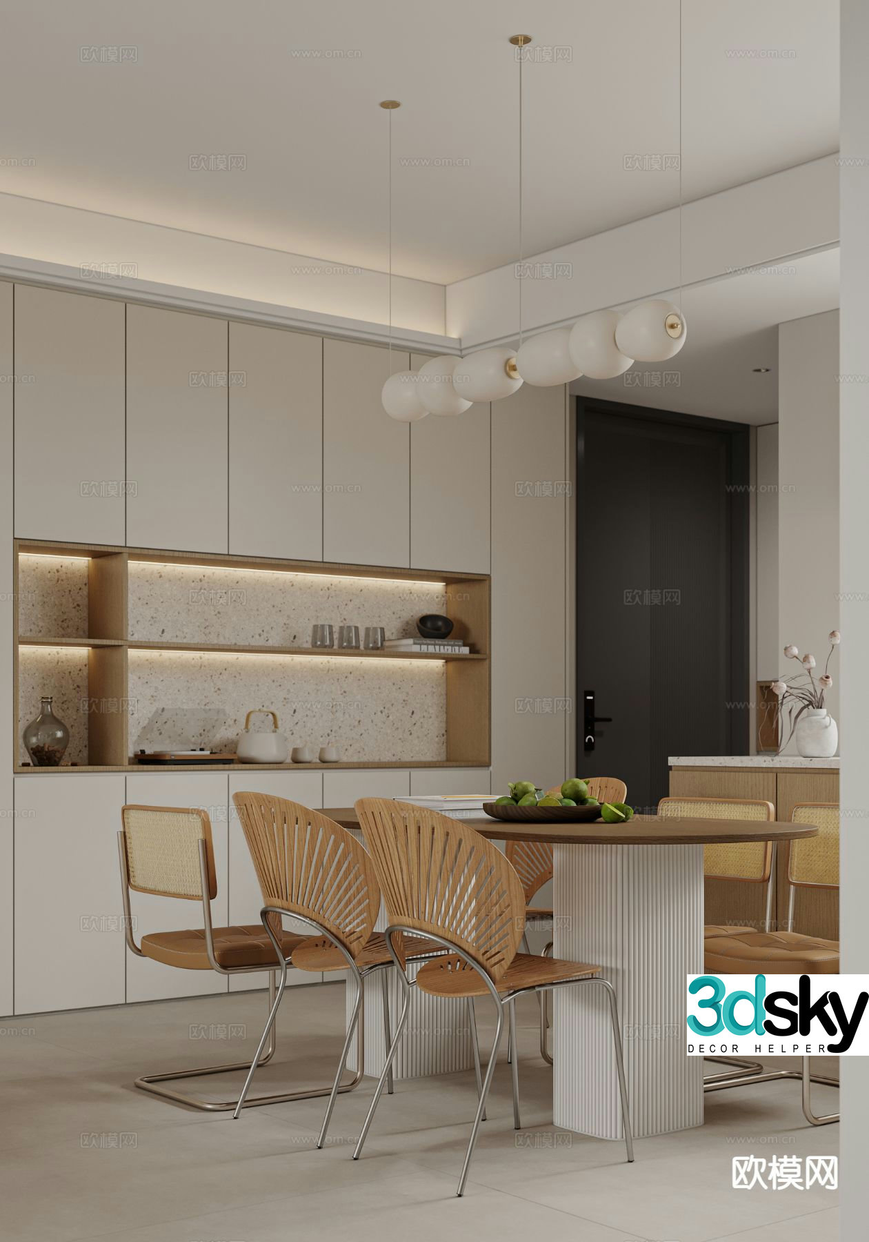 Modern restaurant 3d model