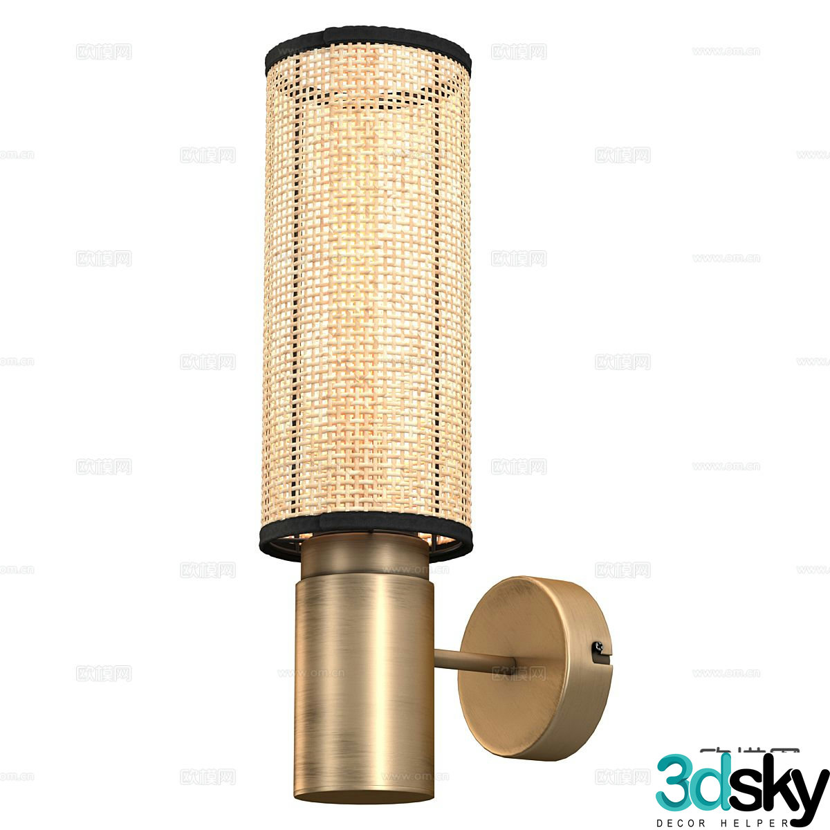 Light luxury wall lamp artistic wall lamp 3d model