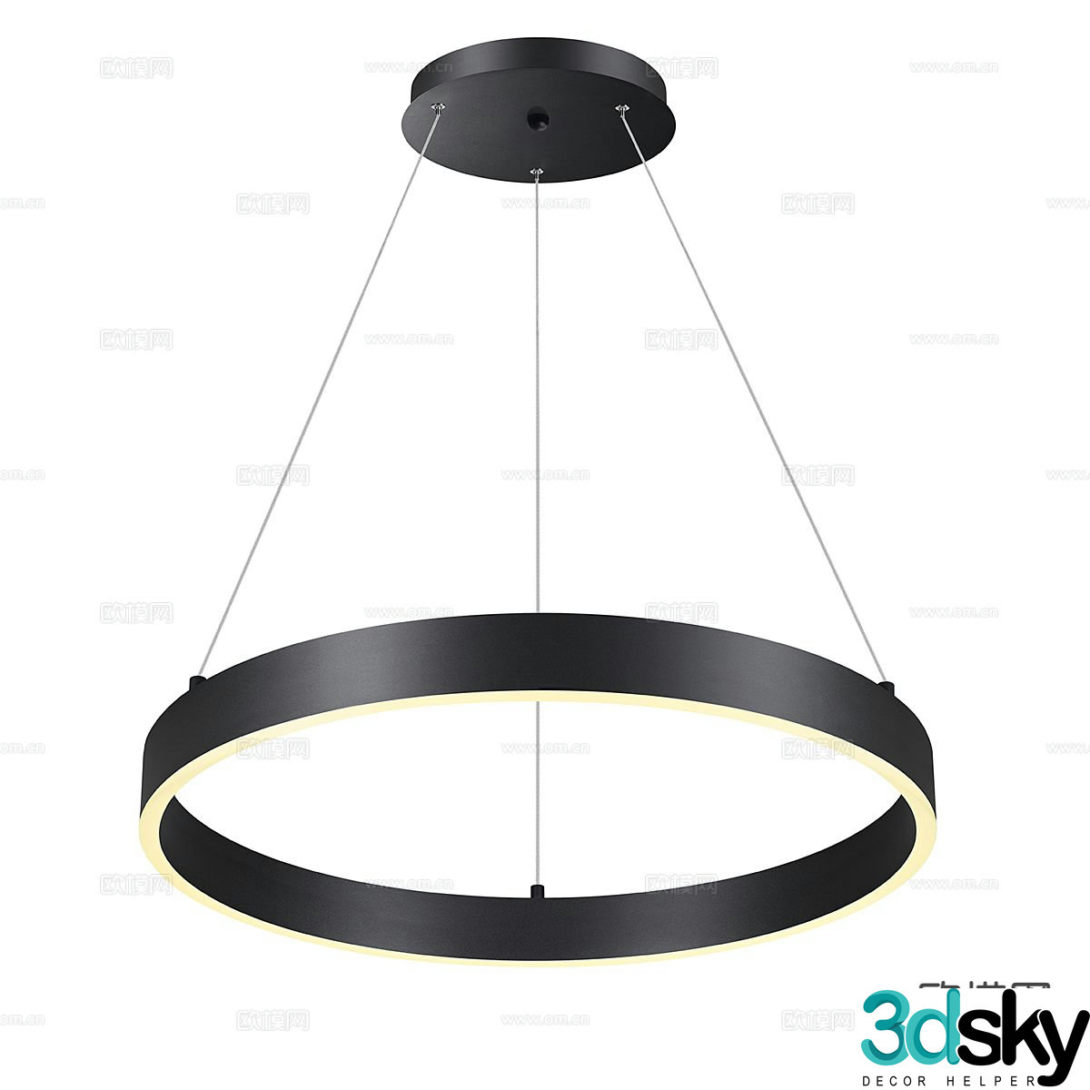 Modern chandelier 3d model