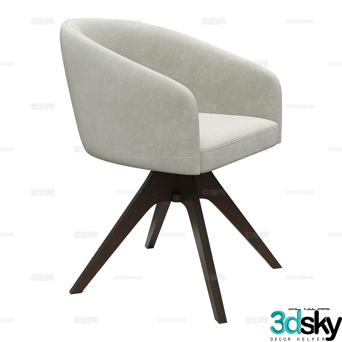 Modern chair leisure chair 3d model