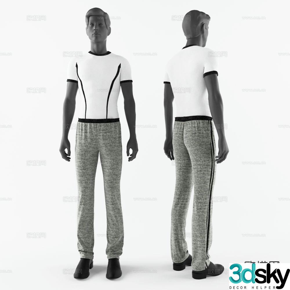 Character model clothing model 3d model