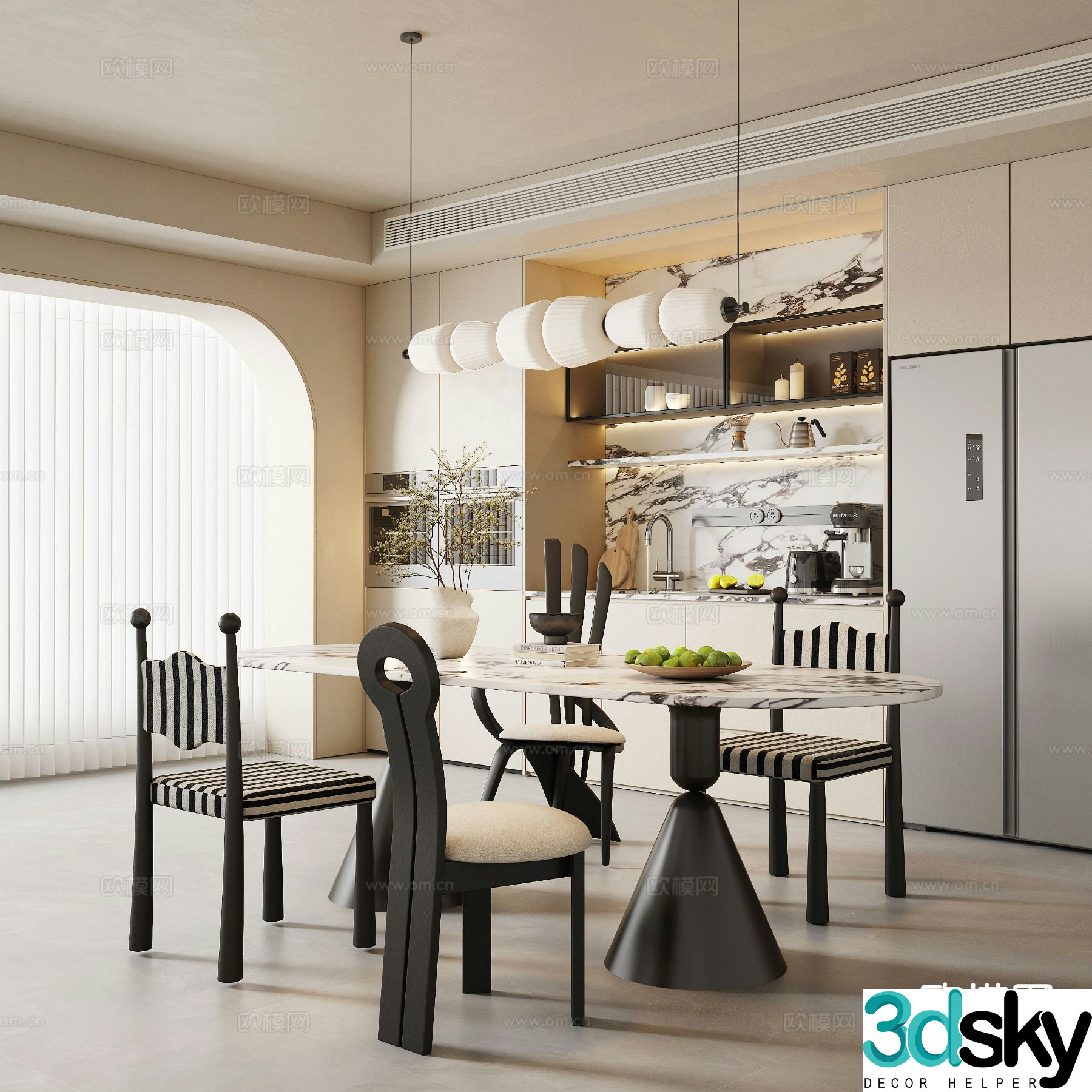 French restaurant 3d model
