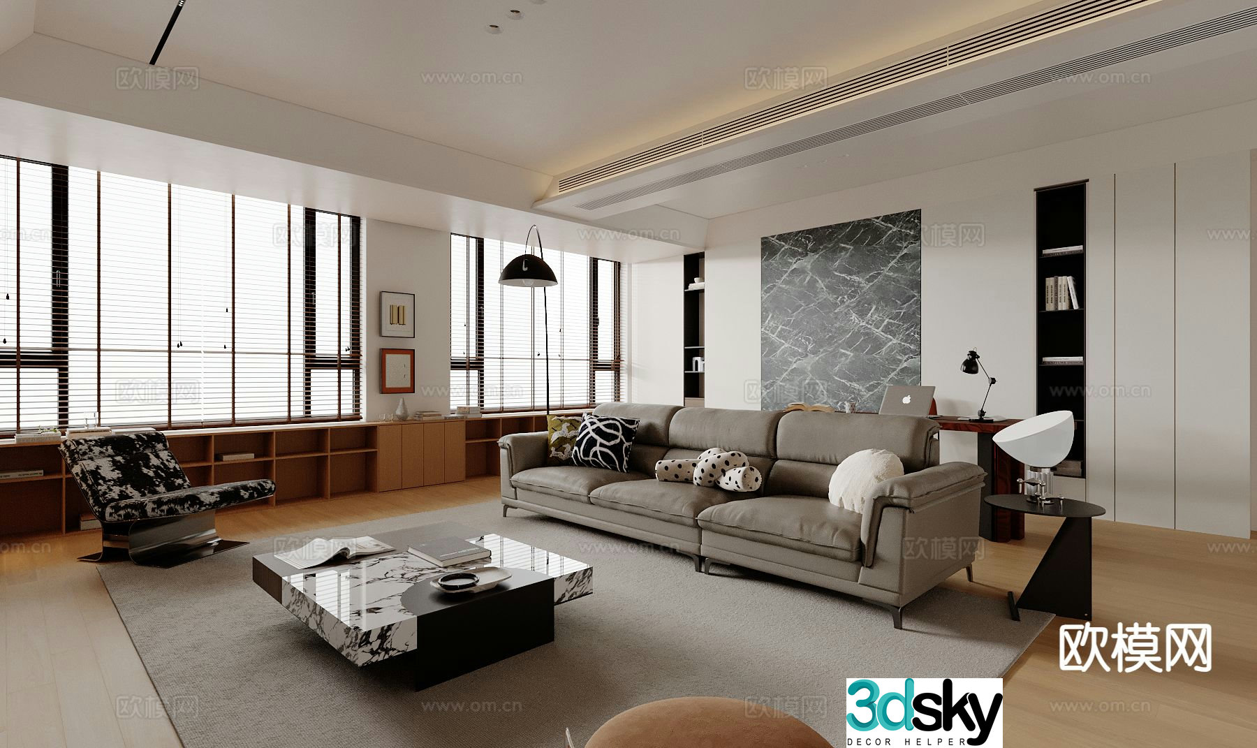 Modern living room 3d model