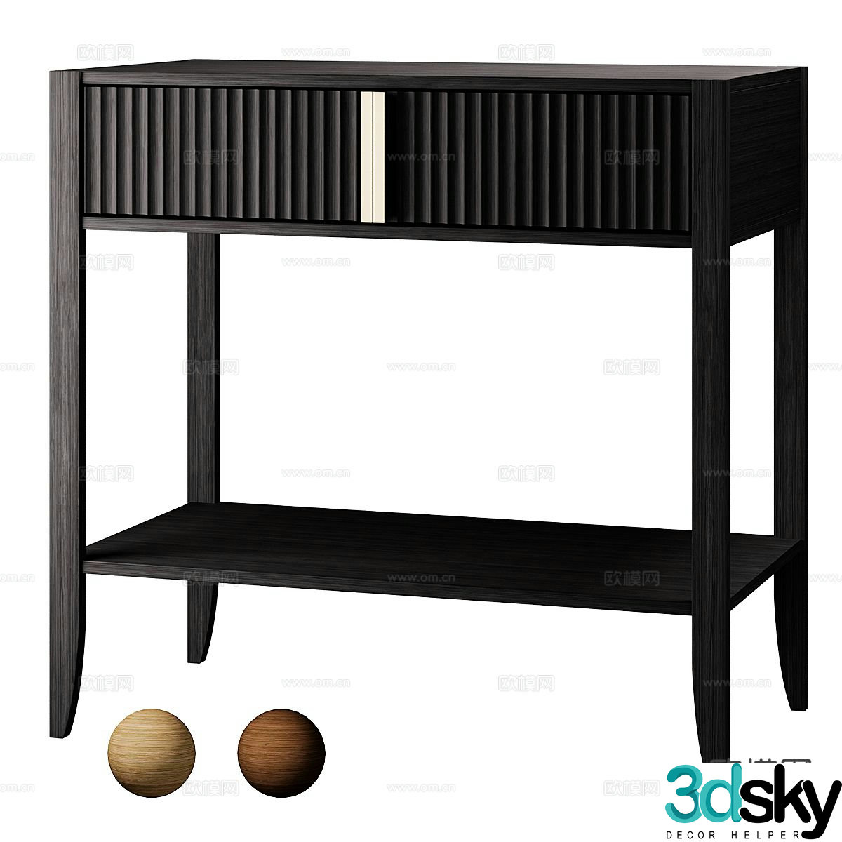 Nordic entrance cabinet side cabinet 3d model