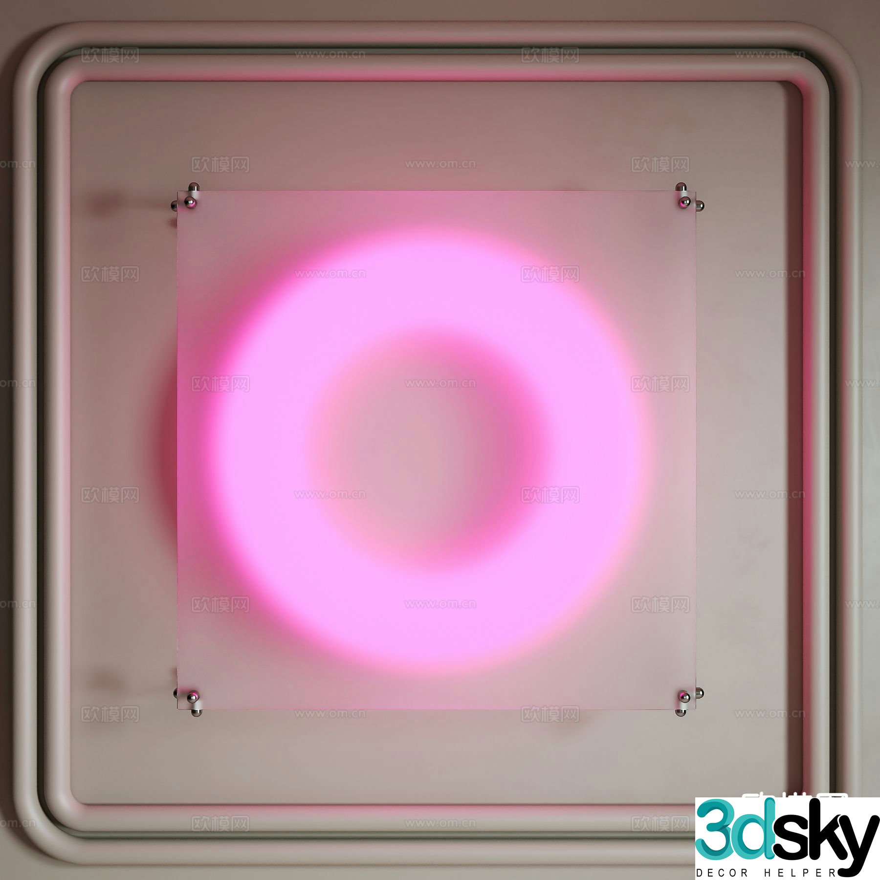 Modern wall light 3d model