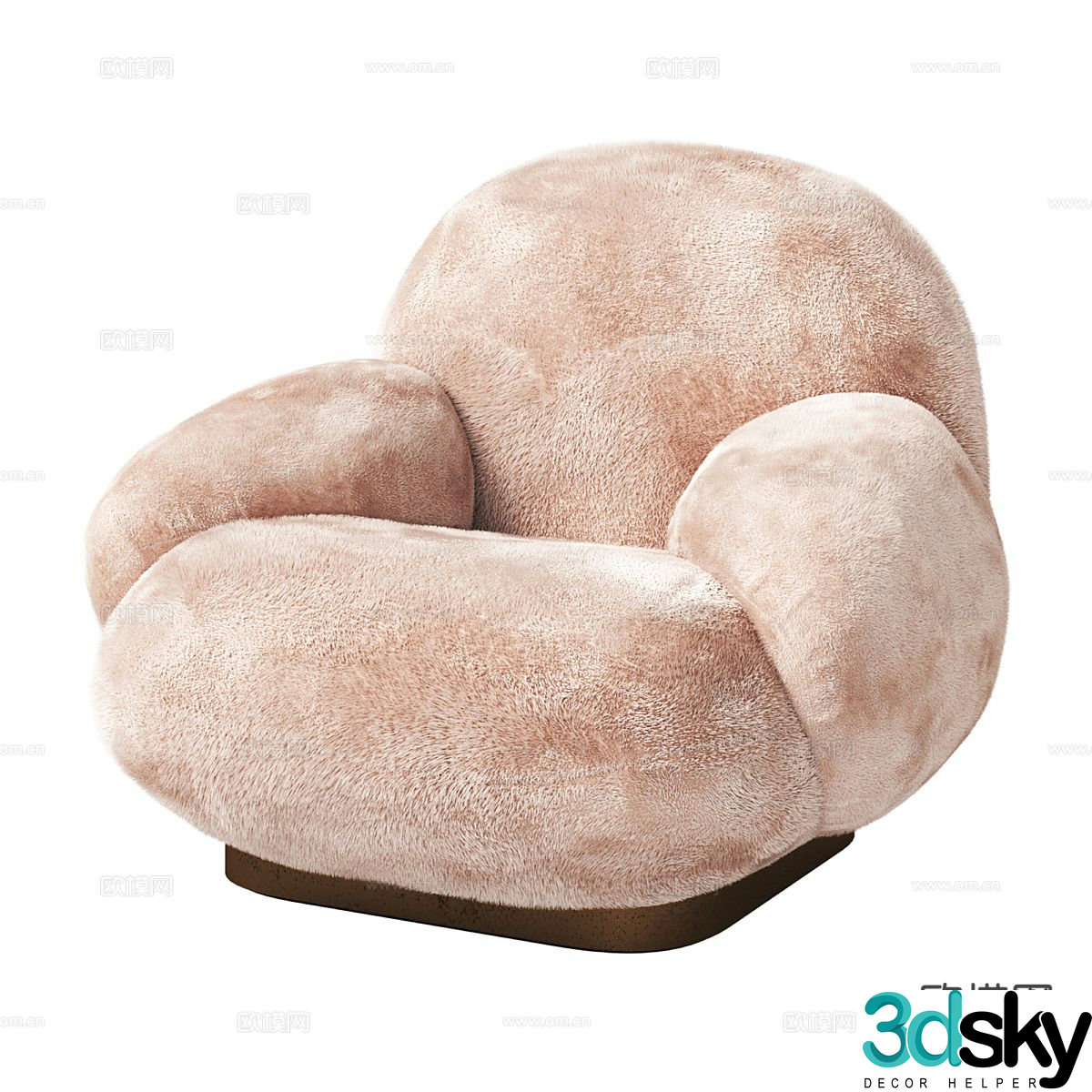 Single sofa leisure sofa 3d model