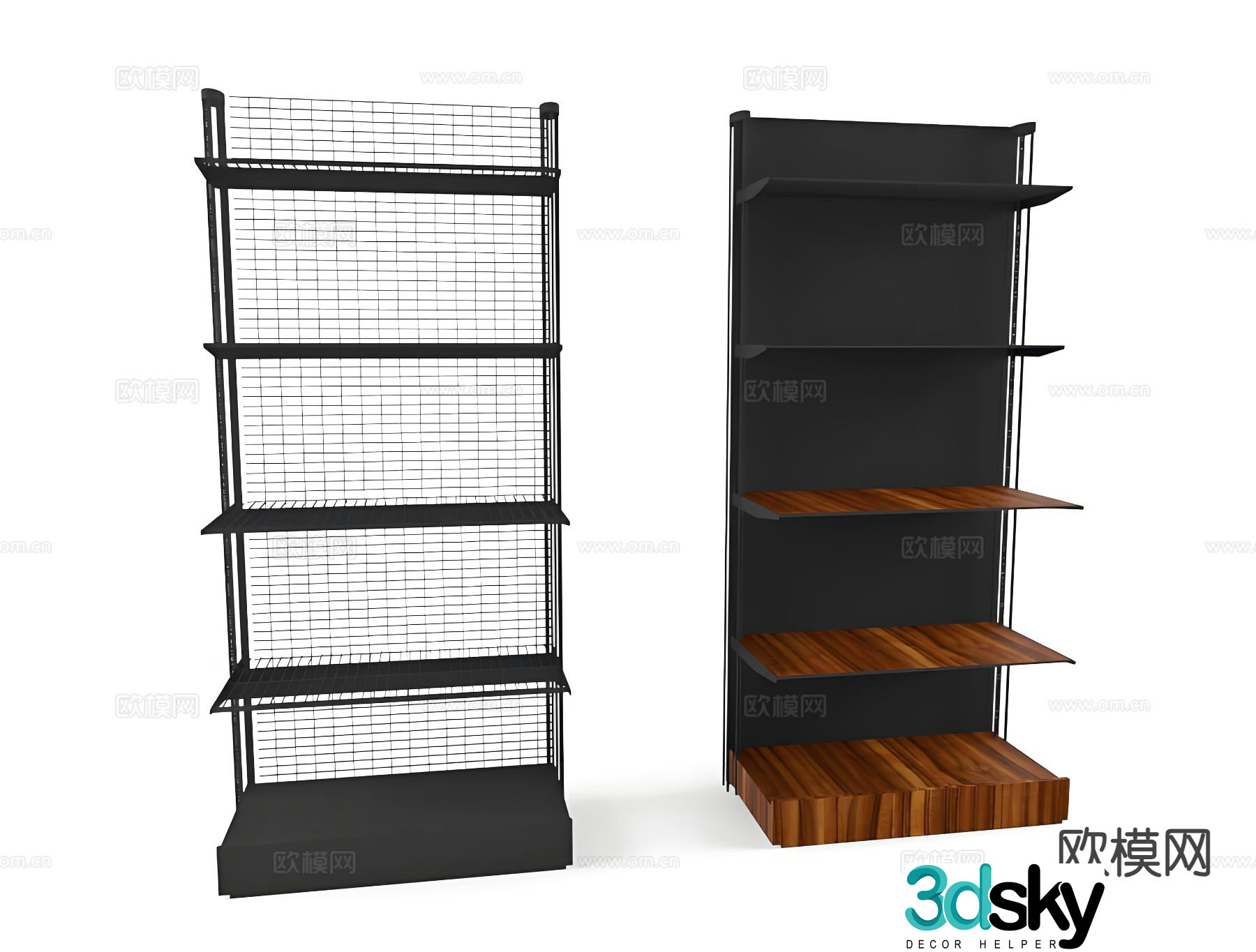 Showcase shelf shelf 3d model