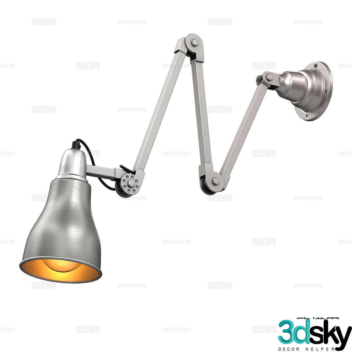 Nordic wall light 3d model