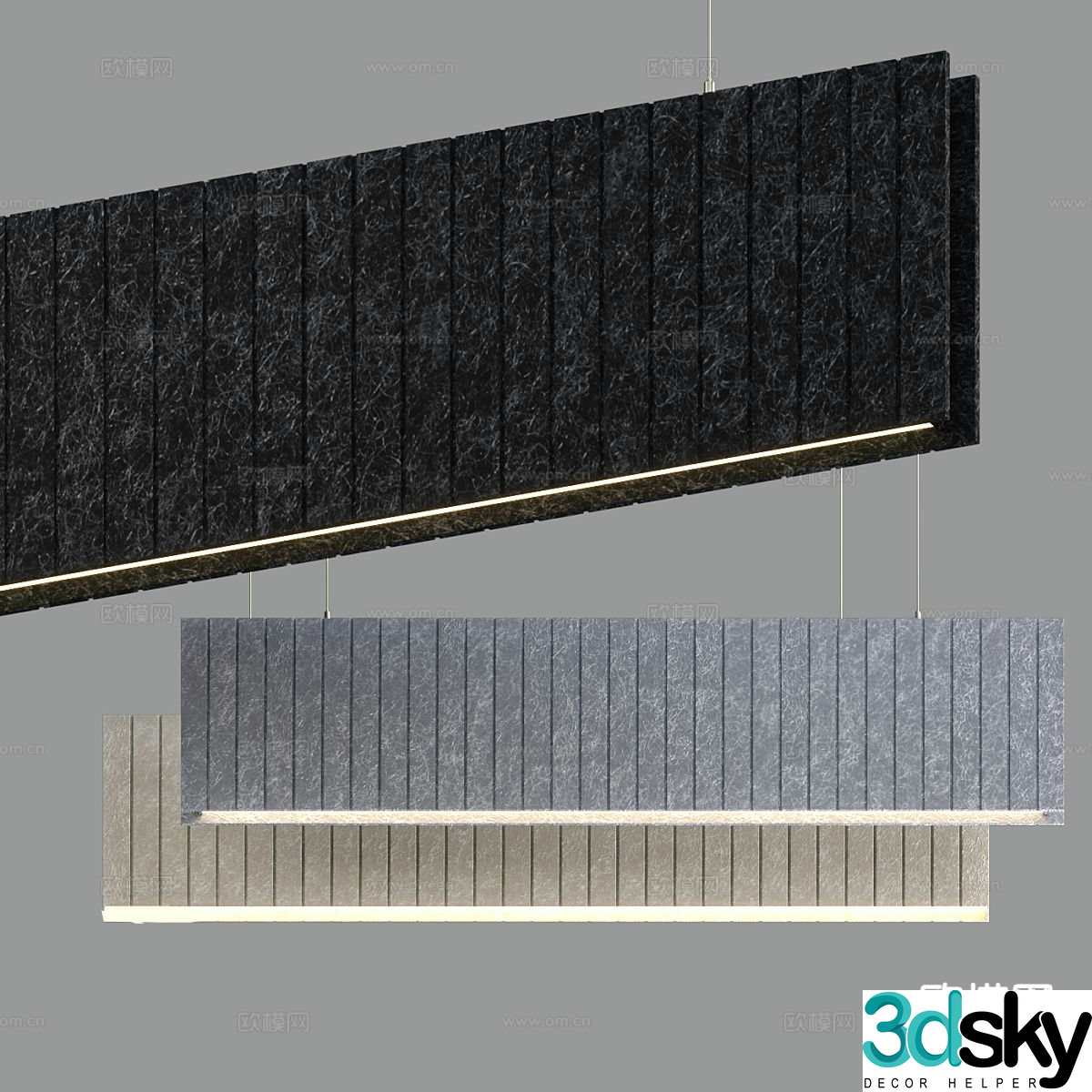 Modern chandelier 3d model