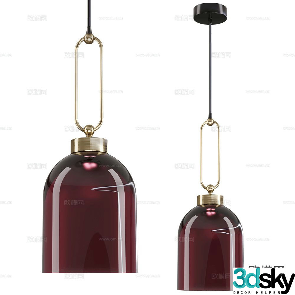 Italamp chandelier 3d model