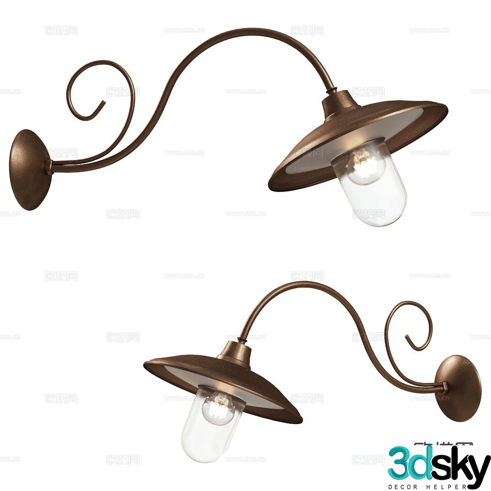 Il Fanale wall lamp 3d model