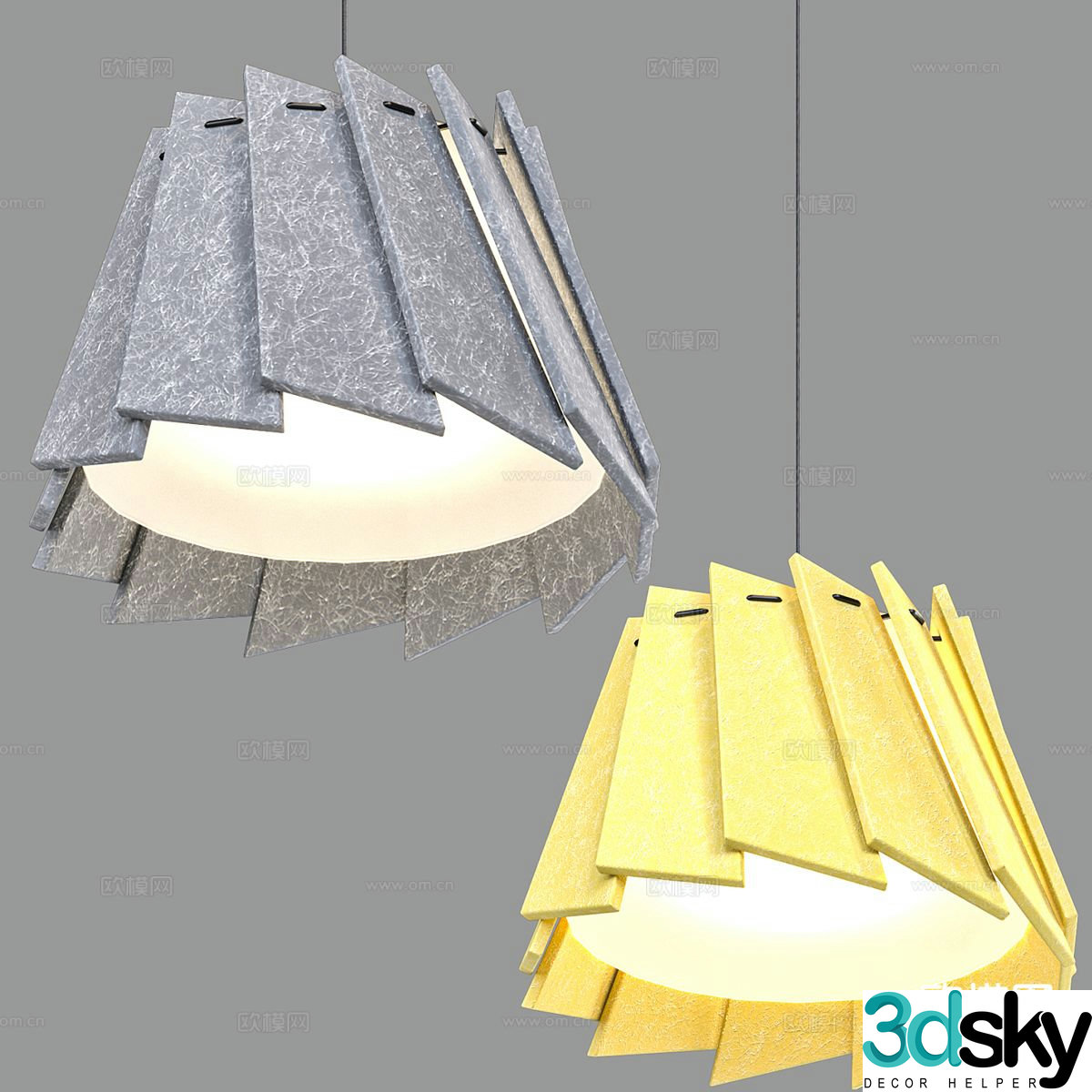 Modern chandelier 3d model