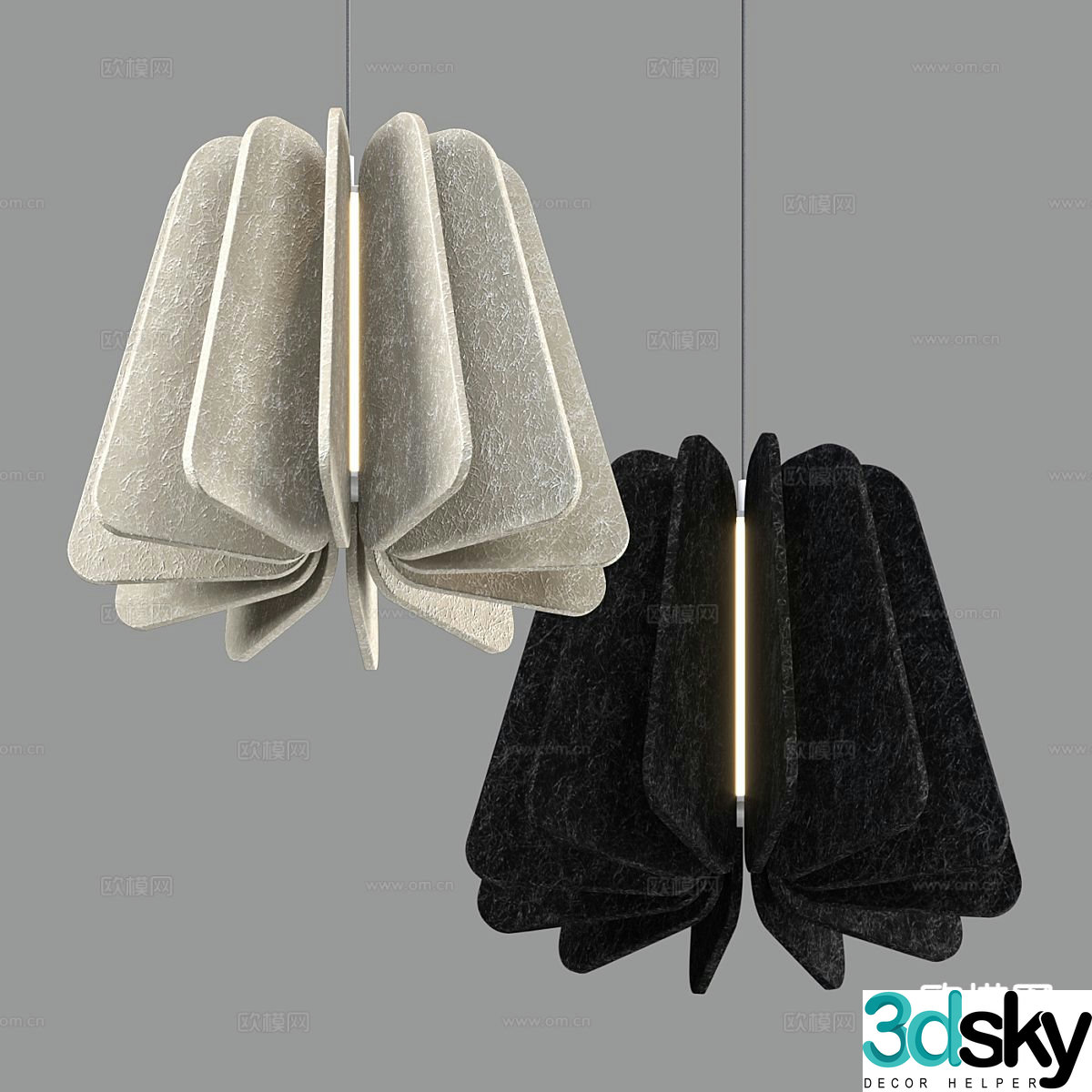 Nordic chandelier 3d model