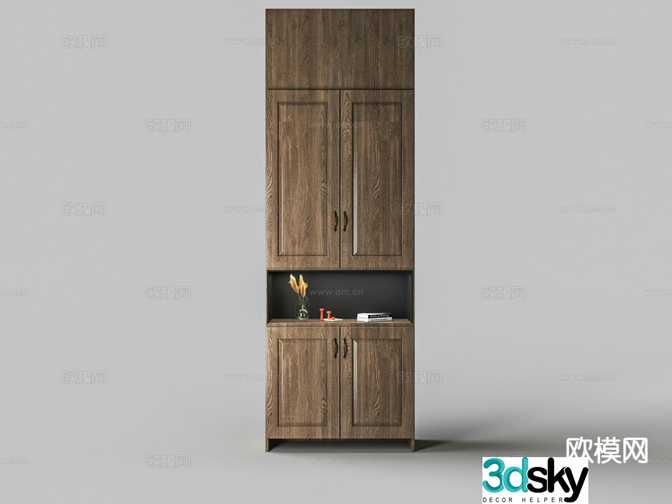 Chinese style shoe cabinet solid wood shoe cabinet 3d model