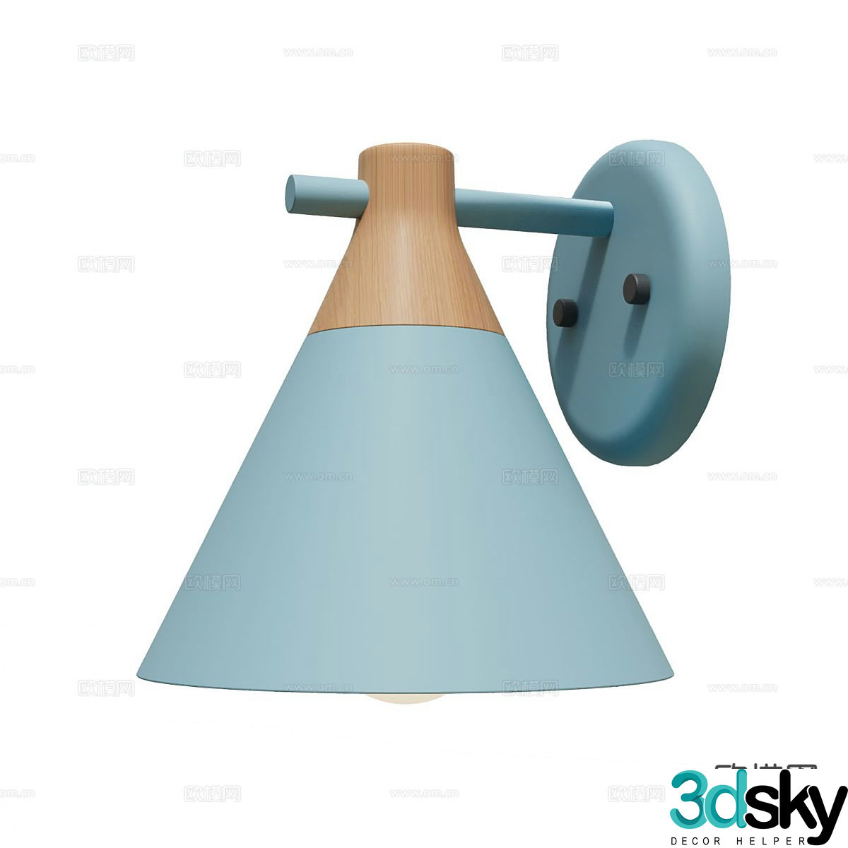 Cartoon wall lamp 3d model