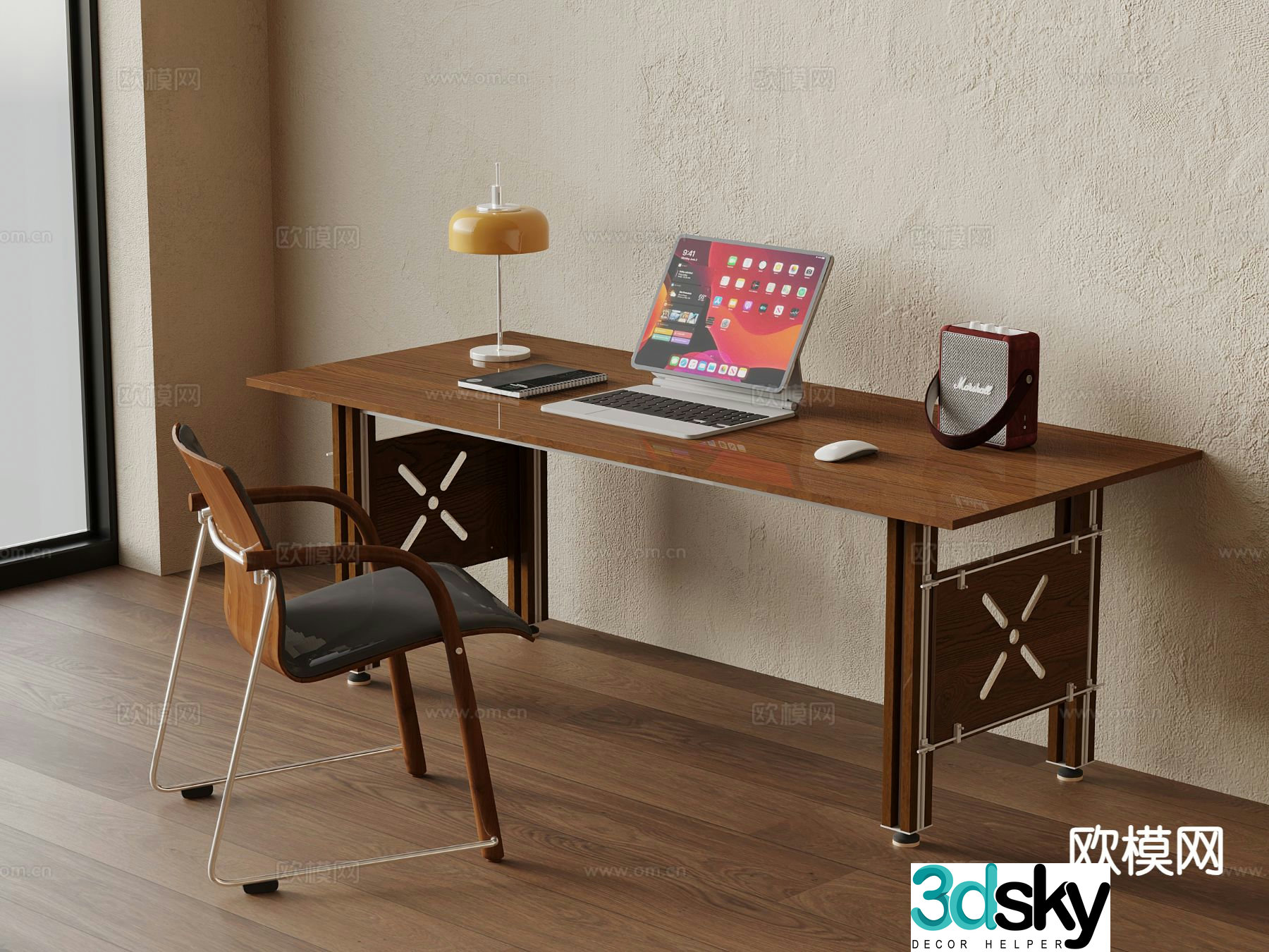Modern desk chair 3d model