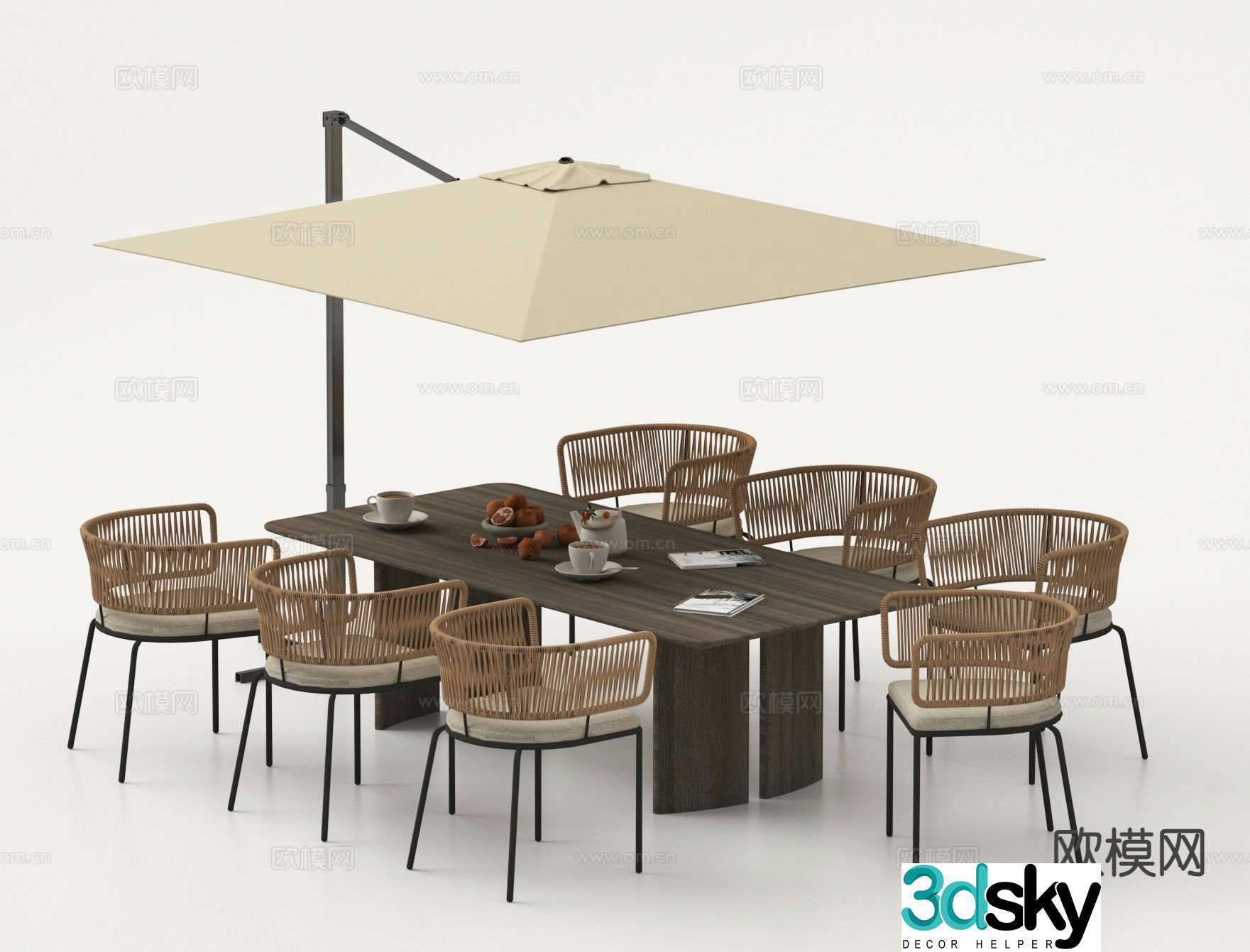 Outdoor tables and chairs camping tables and chairs 3d model