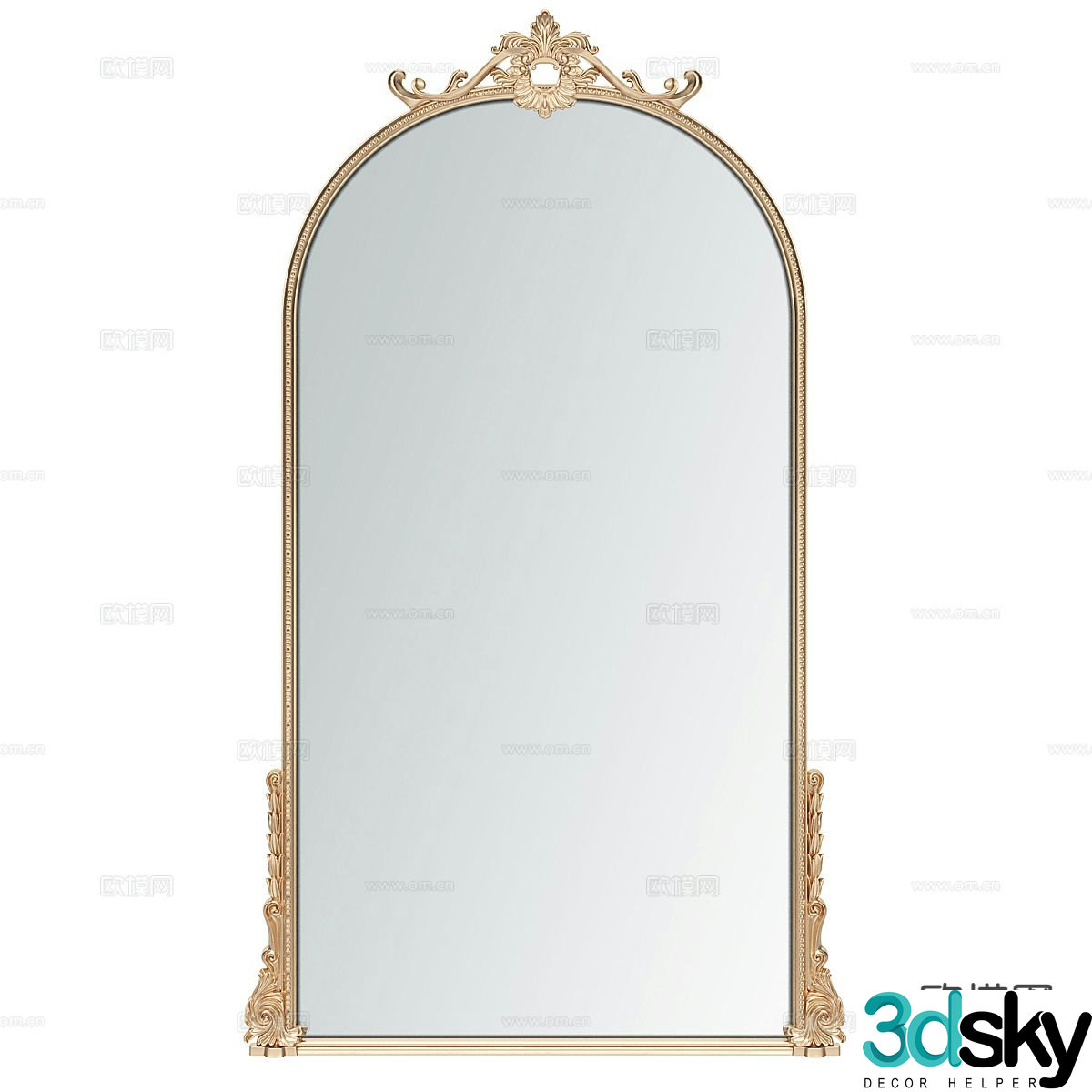 Creative mirror decorative mirror 3d model
