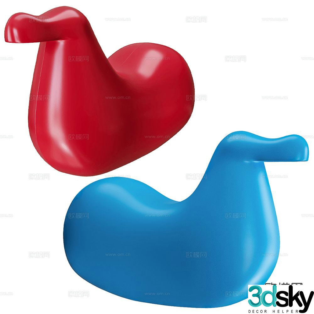 Magis children’s chair cartoon chair 3d model