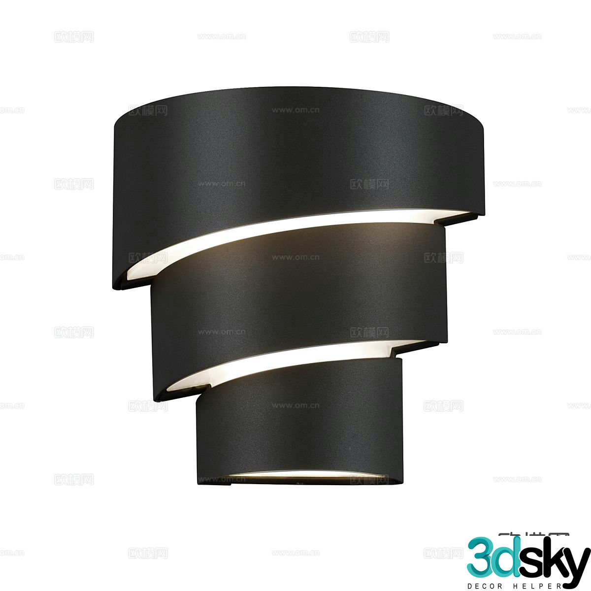 Modern minimalist ceiling lamp 3d model