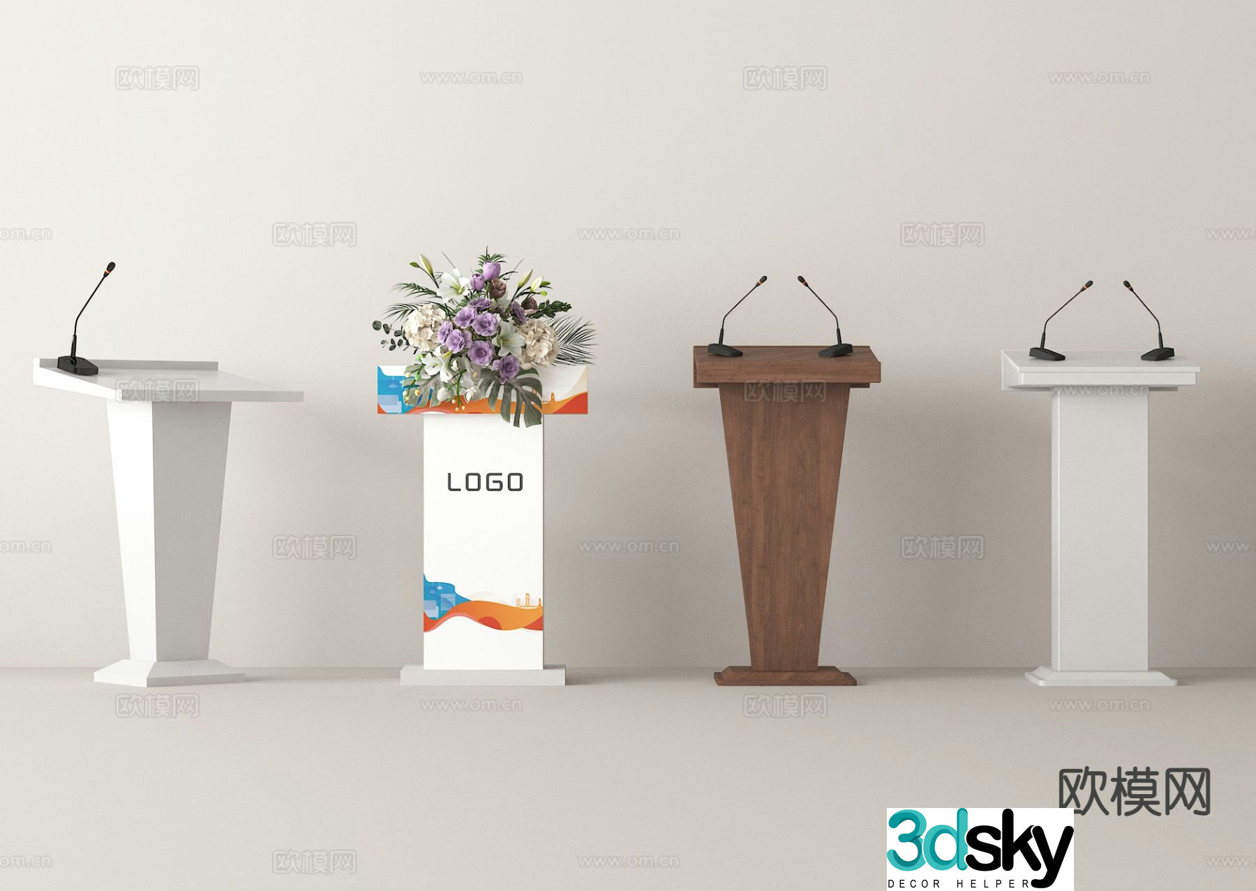 Podium podium podium hosting podium award podium 3D model