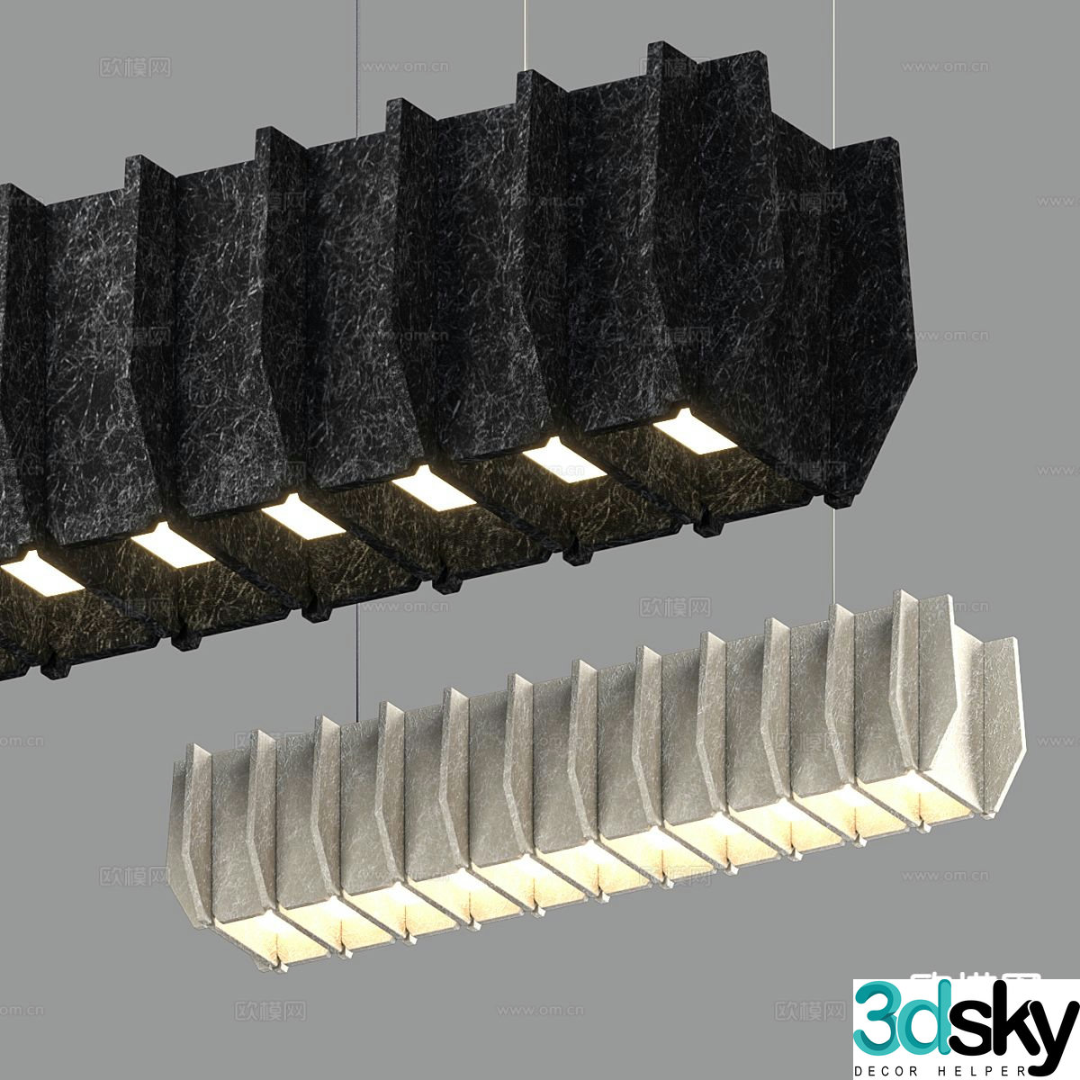 Simple chandelier 3d model
