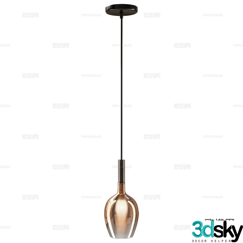 Italamp chandelier 3d model