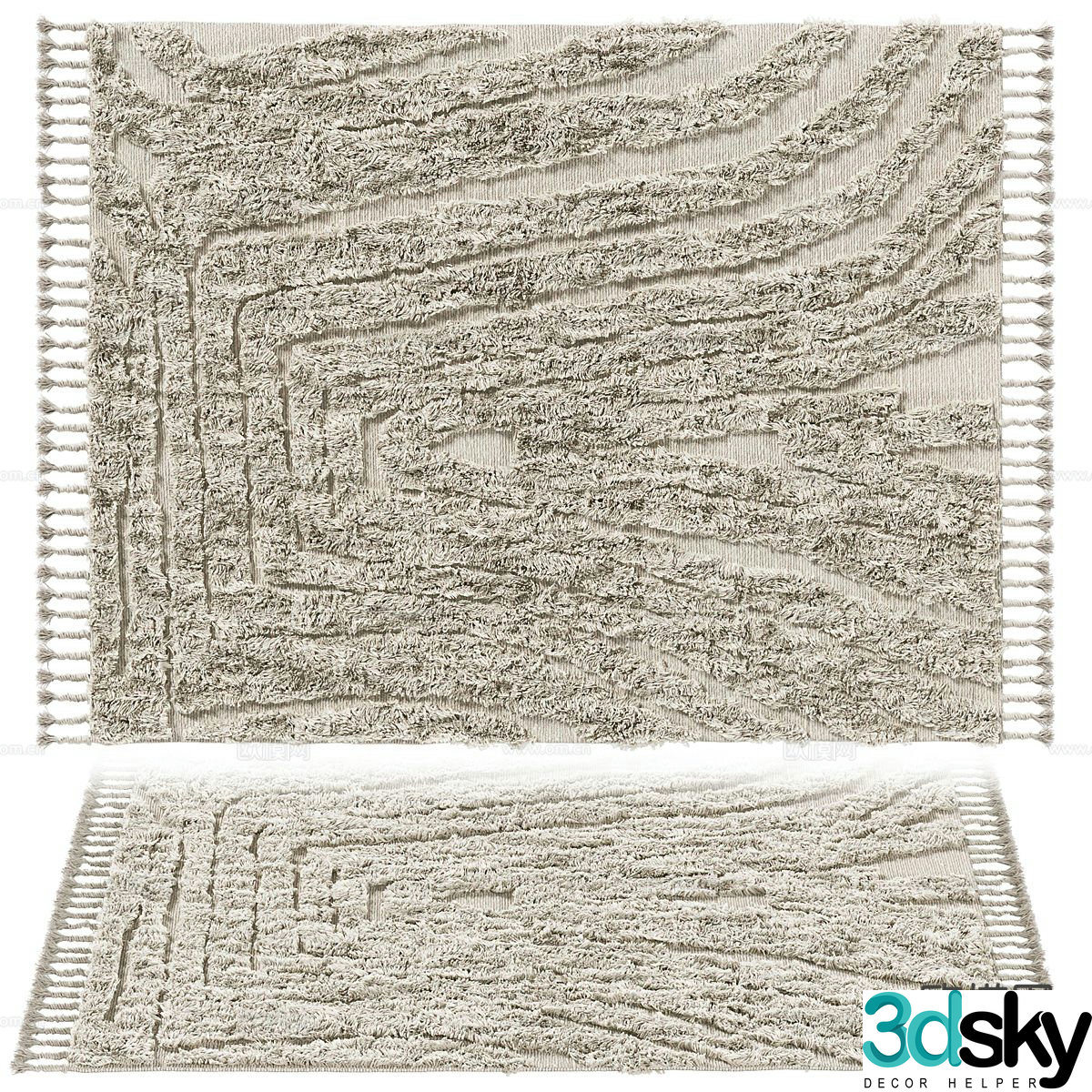 wabi-sabi carpet 3d model