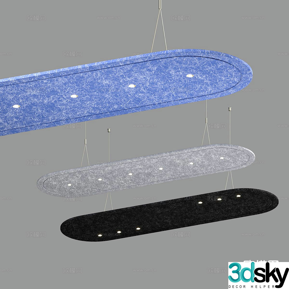 Nordic chandelier 3d model