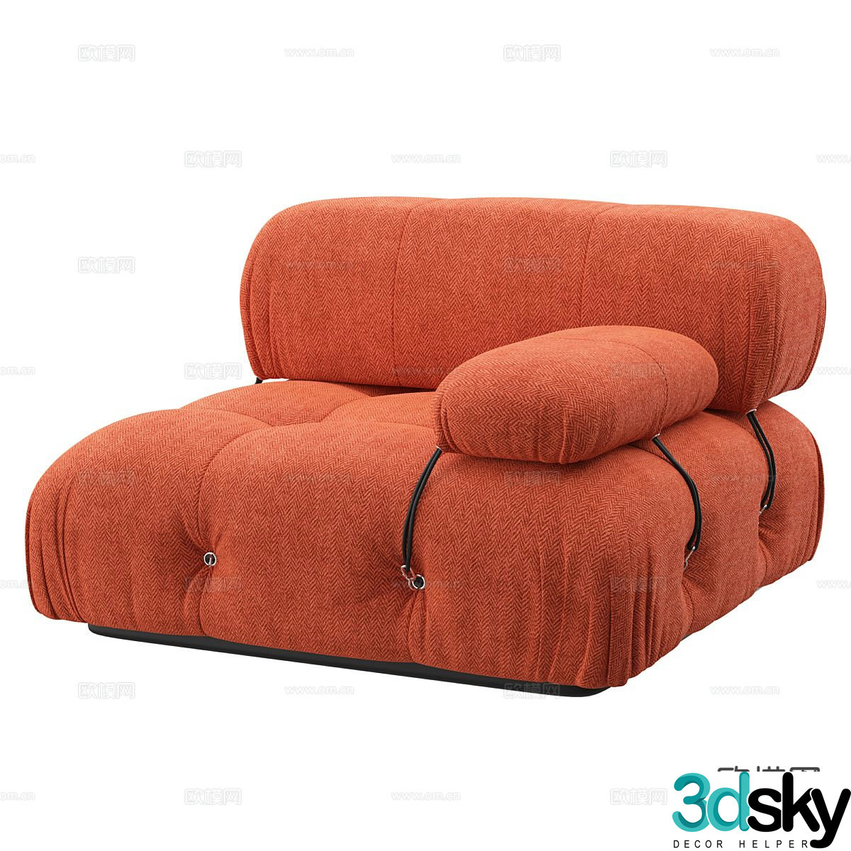 Single sofa leisure sofa 3d model