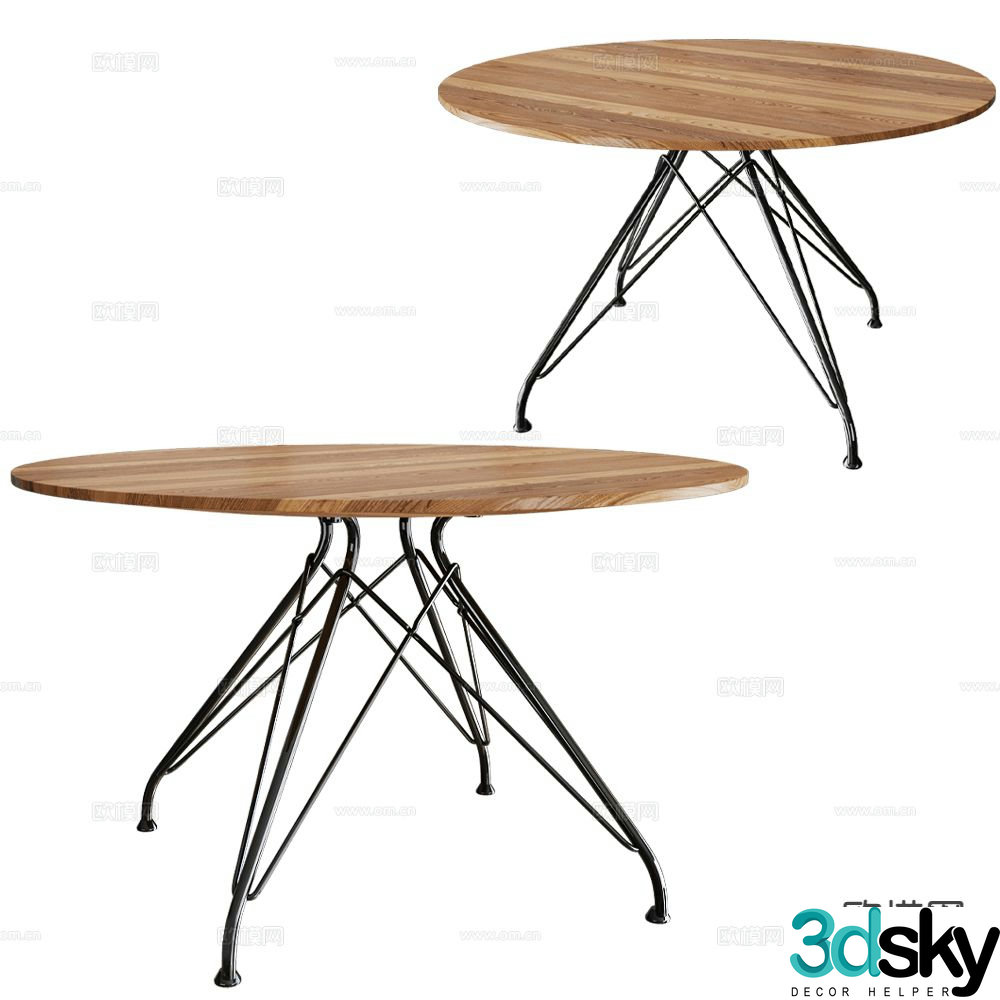 Overgaard & Dyrman round coffee table 3d model