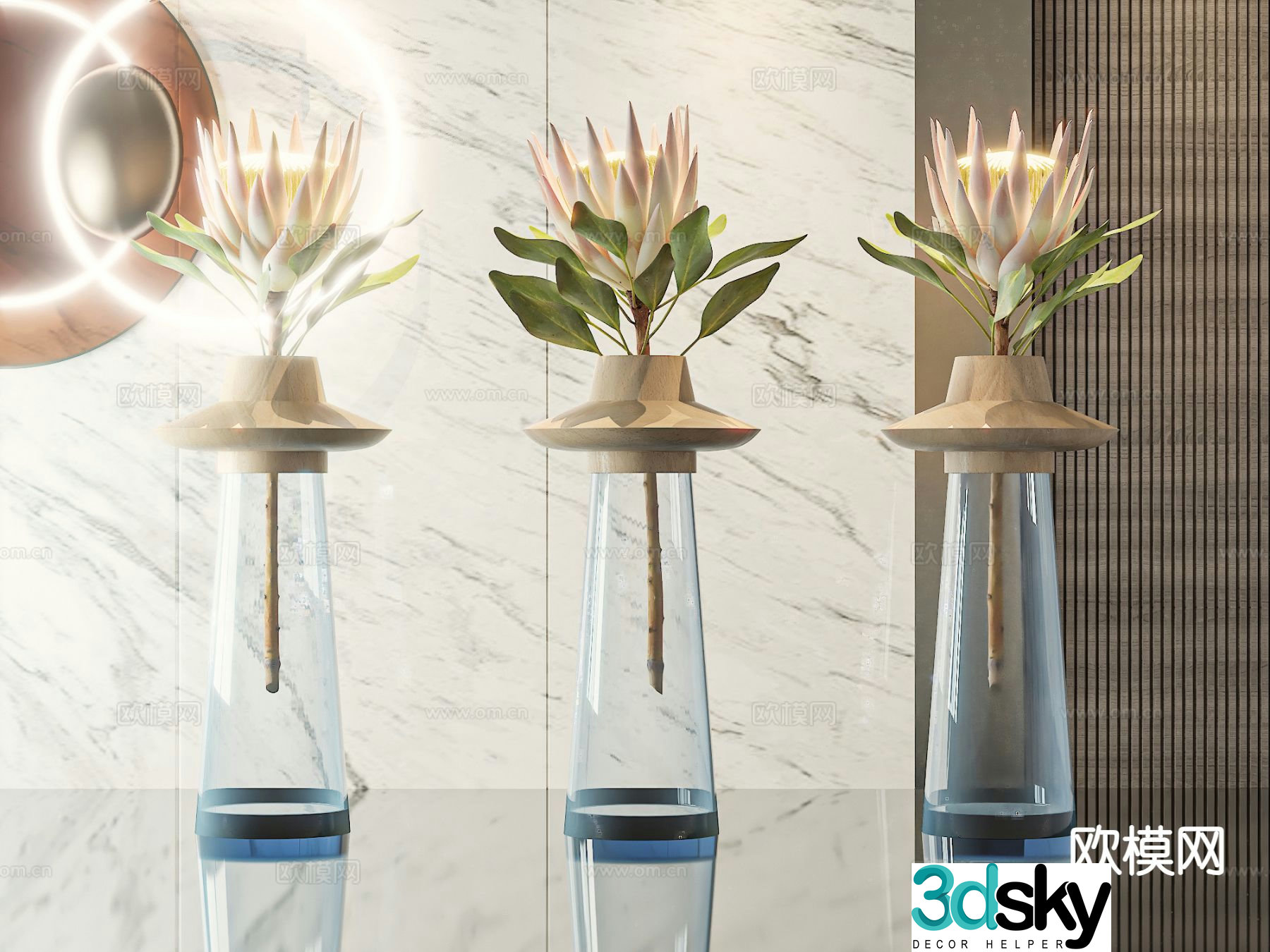 vase floral arrangement flowers flower arrangement 3d model