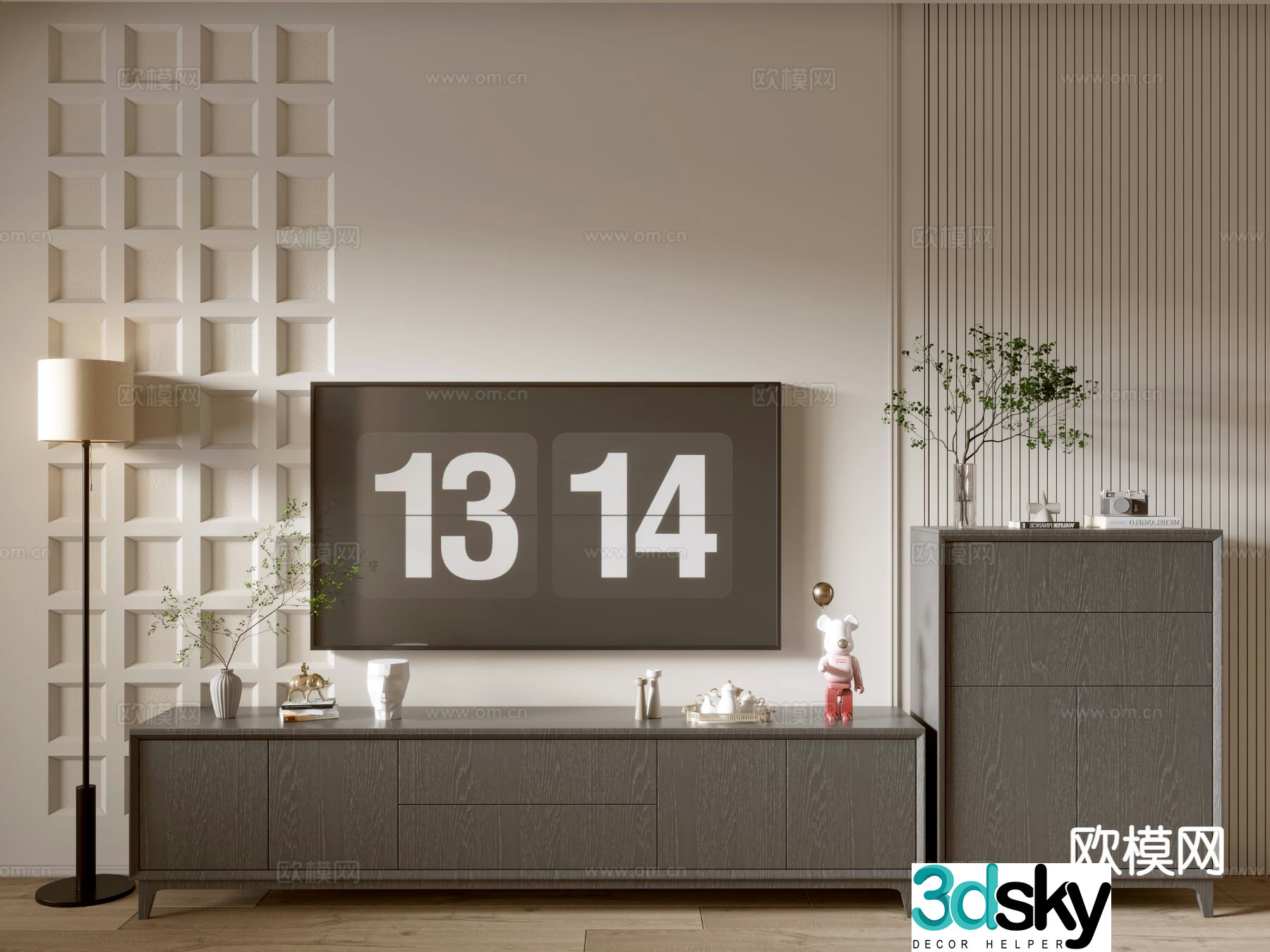 Modern TV cabinet 3d model