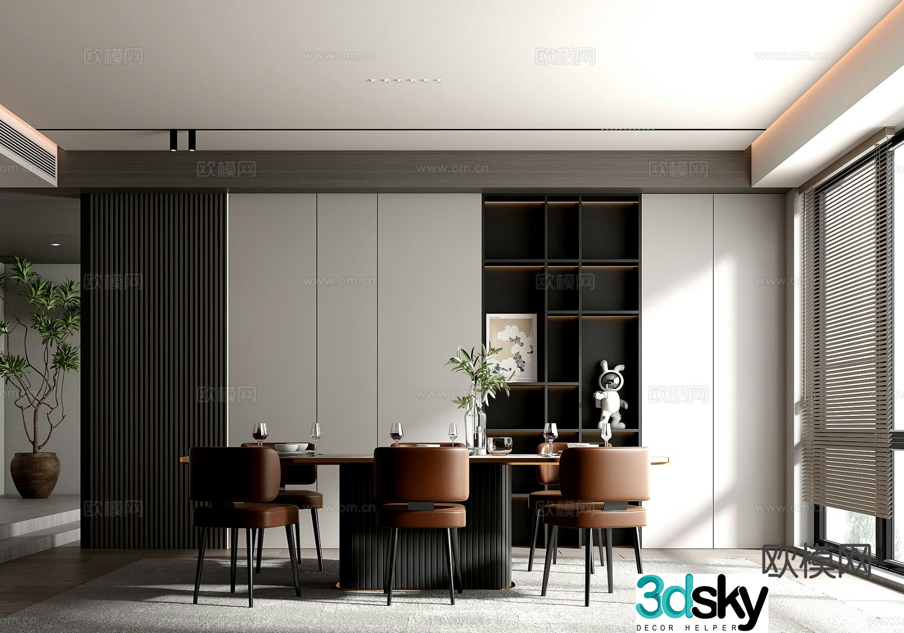 Italian restaurant 3d model