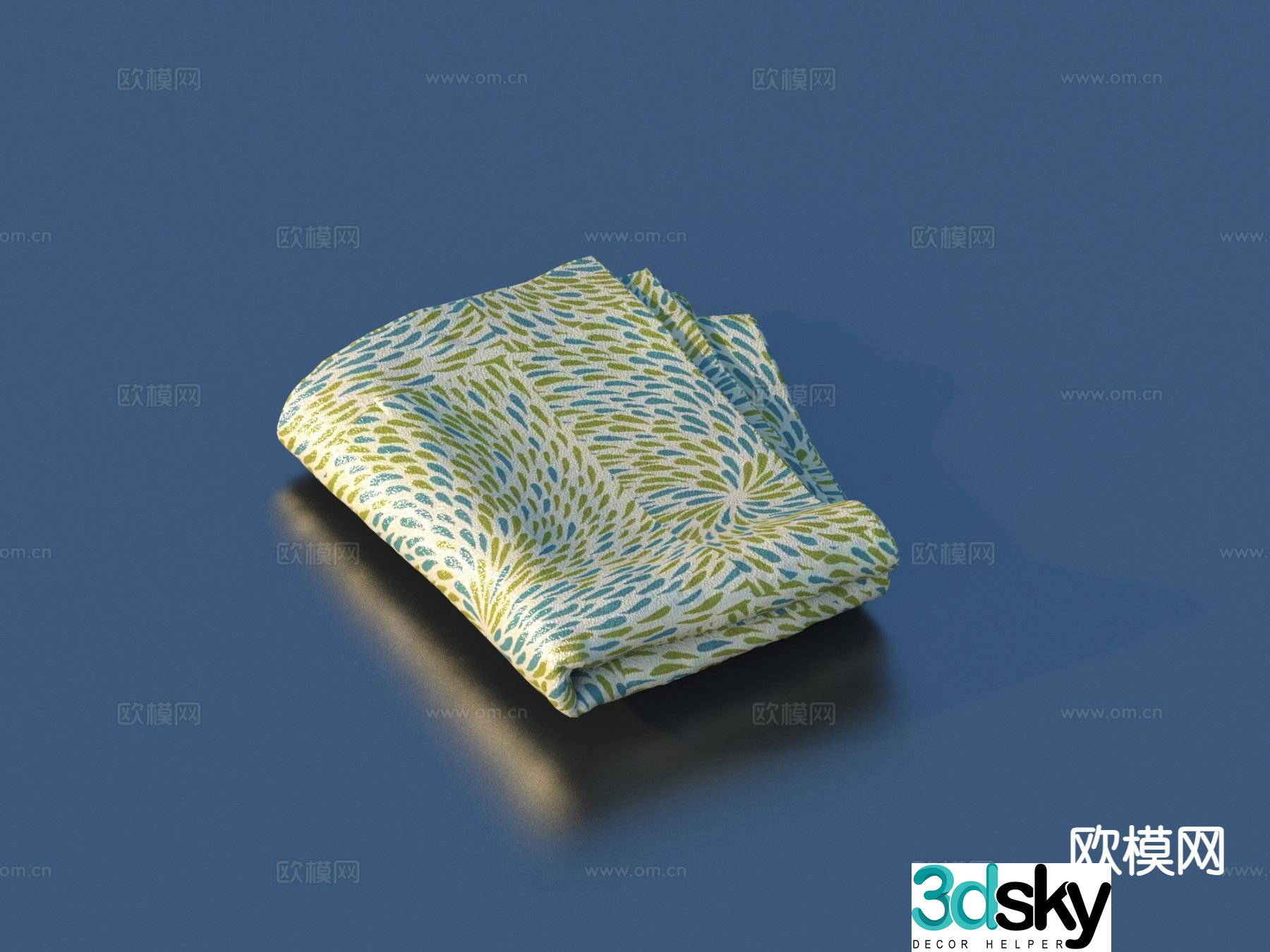quilt towel cloth 3d model