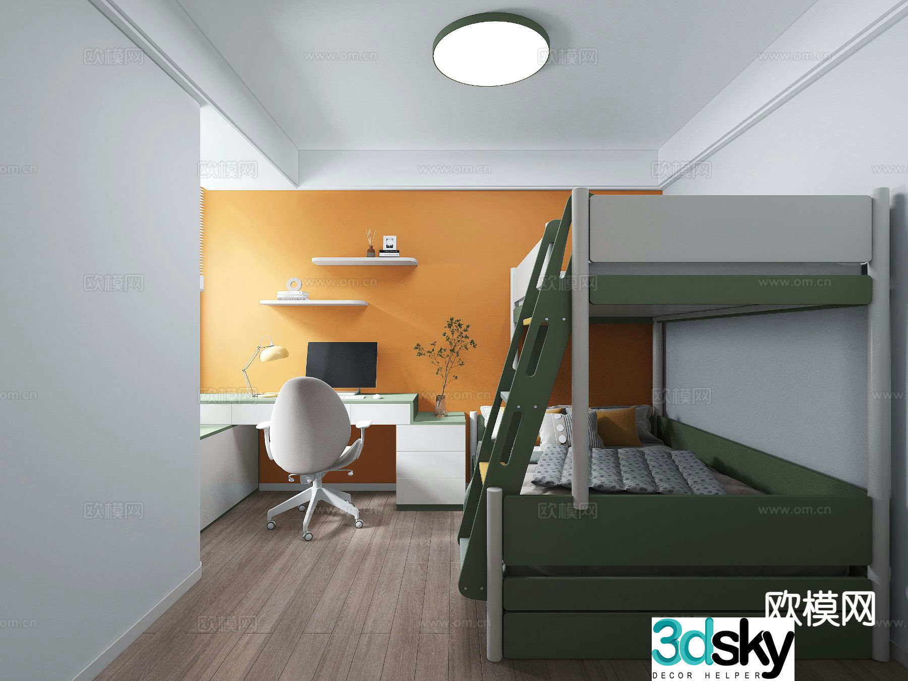 Modern children’s room children’s room 3d model