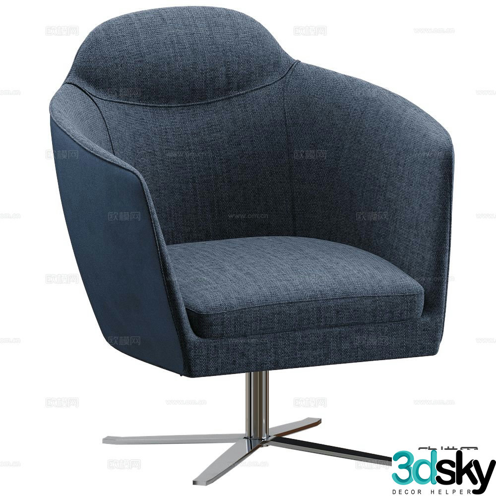 Innova modern chair lounge chair 3d model