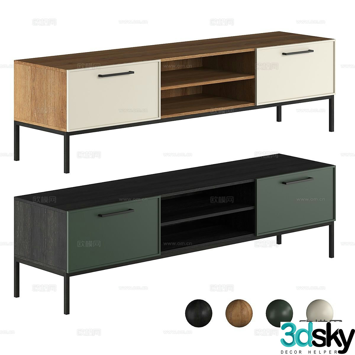 Modern TV cabinet 3d model