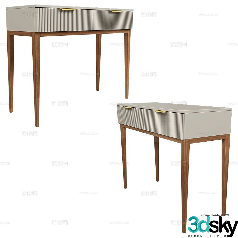 Mister modern dressing table makeup table 3d model