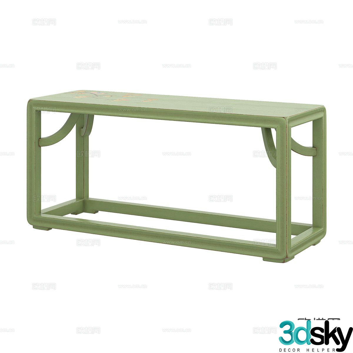 New Chinese style stool 3d model