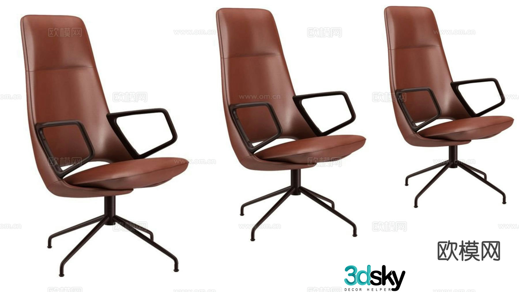Office chair shift chair staff chair 3d model