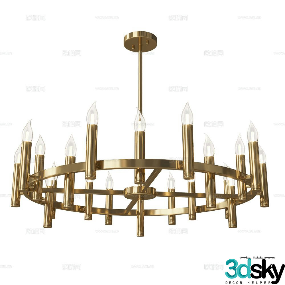 Stilfort french chandelier hall chandelier 3d model